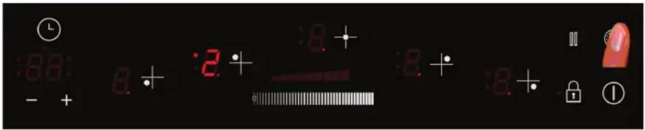Digital display interface with time, battery, and lock icons, showing status bar and numeric display.