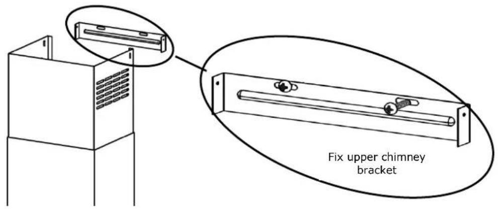 Fix upper chimney bracket