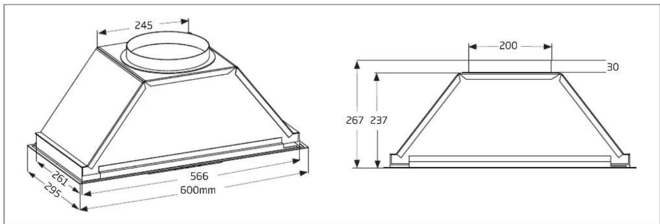 Scandium SCGT60 - SLIDE OUT RANGEHOOD // 60CM SCRH60 - 7