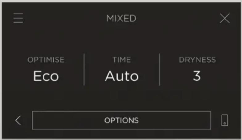 MIXED OPTIMISE TIME DRYNESS Eco Auto 3 OPTIONS