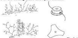 Morrison BC 260 SST - Uses of the cutting blade and nylon trimmer - 1