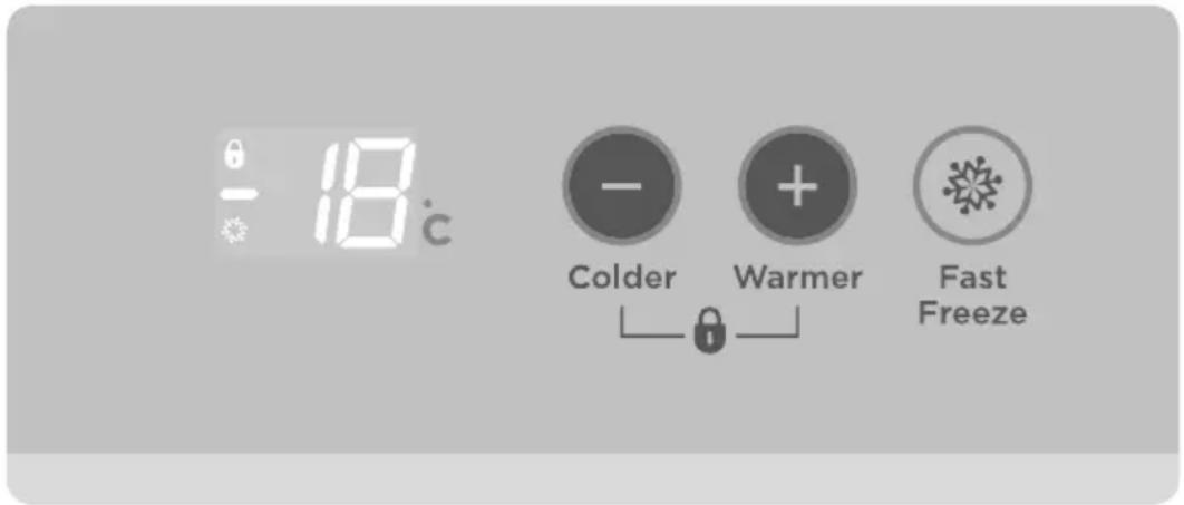 - 18°C Colder + Warmer Fast Freeze