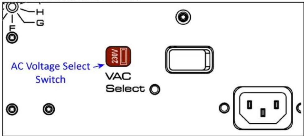 AC Voltage Select → Switch 230V VAC Select