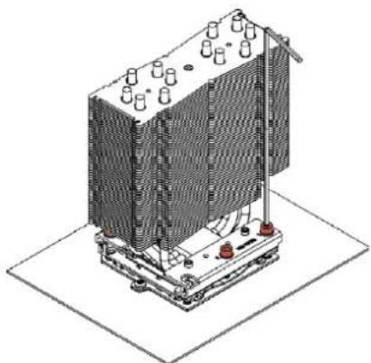 Noctua NH-U14S DX-3647 - Installing the heatsink to the socket - 4