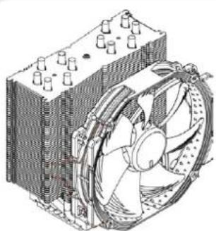 Noctua NH-U14S DX-3647 - Installing the brackets2 - 1