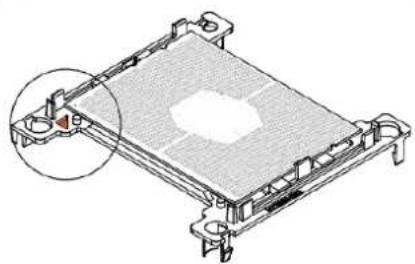 Noctua NH-U14S DX-3647 - Putting the CPU into the processor clip and fixing it to the heatsink - 4