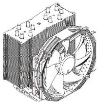 Noctua NH-U14S DX-3647 - Installing the fan5 - 1