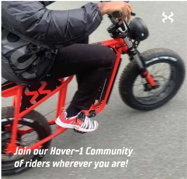 Join our Hover-1 Community of riders wherever you are!