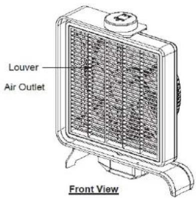 Omega Altise OAELITEB - GENERAL BOX FAN PARTS - 1