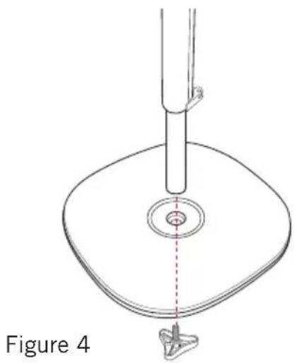 SUNBEAM FA8600 - Connecting The Stand base, extension shaft, upper shaft and base locking nut - 1