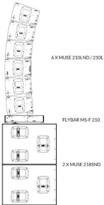 6 X MUSE 210LND / 210L FLYBAR MS-F 210 2 X MUSE 218SND