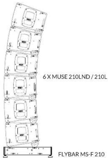 6 X MUSE 210LND / 210L FLYBAR MS-F 210