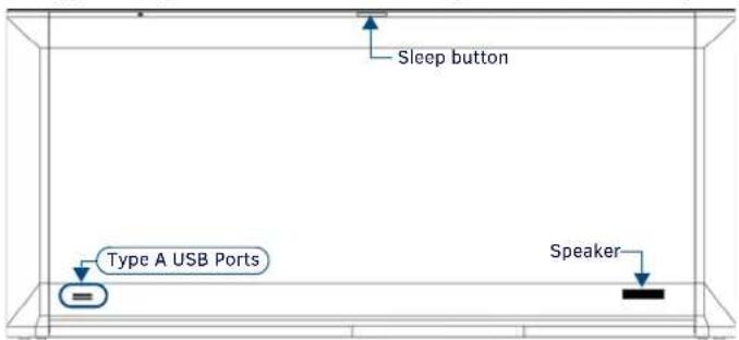 Sleep button Type A USB Ports Speaker