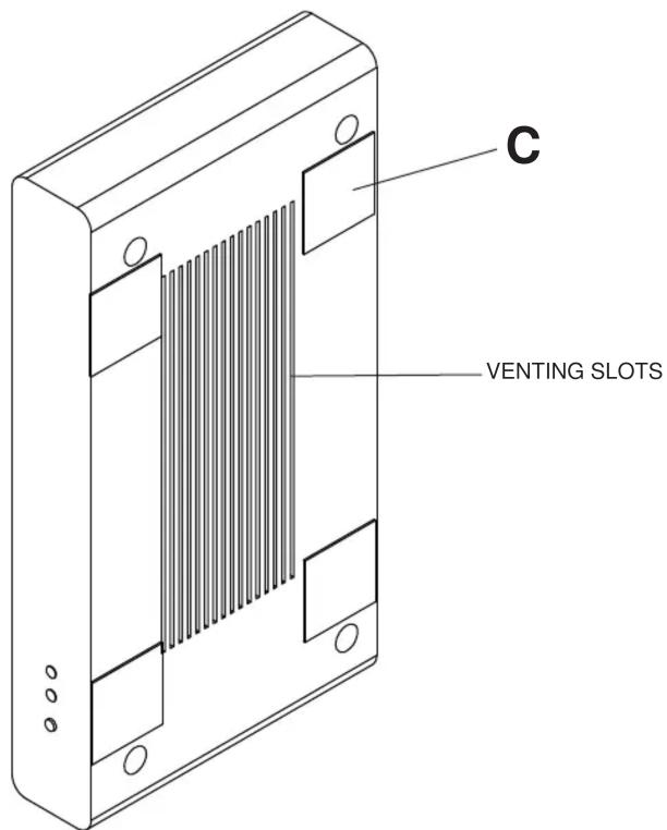C VENTING SLOTS