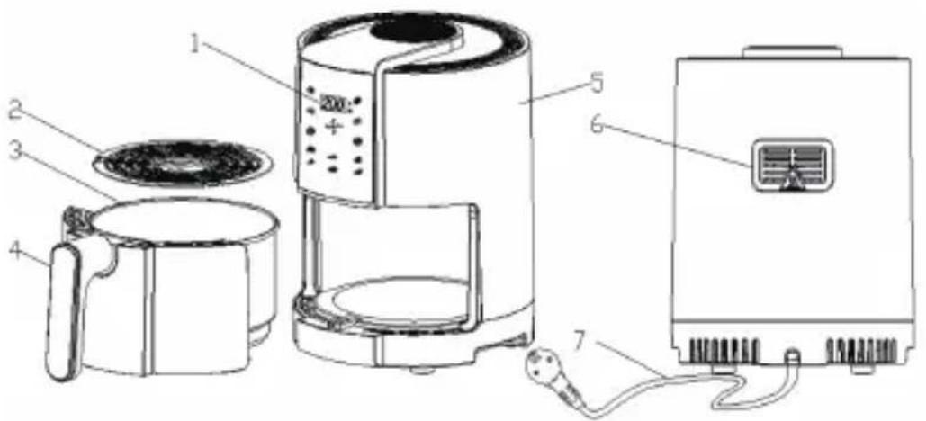 Electroline ELNEXTAIRFRYER385BTR - Descrizione del prodotto - 1