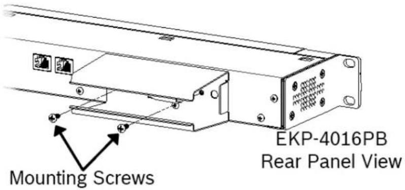 EKP-4016PB Rear Panel View Mounting Screws