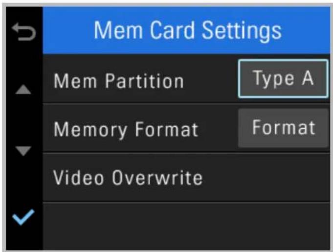 Thinkware FW10 - 3-4. Memory Card Settings - 1
