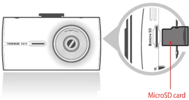 Thinkware FW10 - 1-4-2. Installing a MicroSD Card - 1