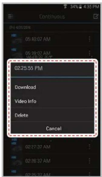 Thinkware FW10 - ▶ Recording List Menu - 1