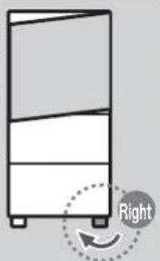 MITSUBISHI MR-CGX450ER - - Please fix the tilt by adjusting the legs. - 1