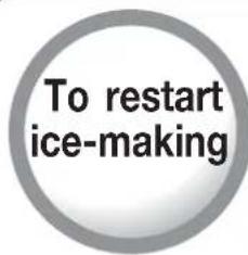 To restart ice-making