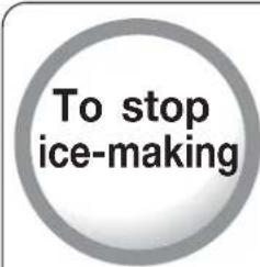 To stop ice-making