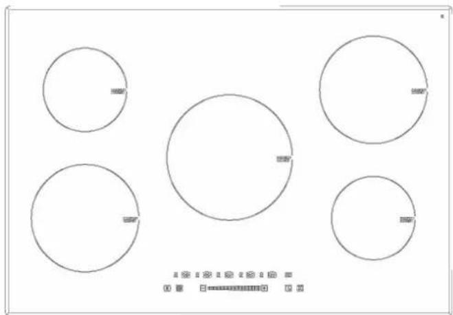 Eurotech ED-IC755 - EUROTECH 75CM INDUCTION COOKTOP - 1