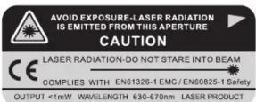 Uni-T UT303E - Warning - 1