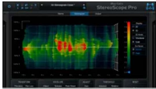 3D Waveform Close StereoScope Pro Display 20 ID 50 Watts Wavelength Soil Surface Noise Pain StereoScope ENGL 244 ADJUST TIME/SMALL RESET Placebo: Per Loss Filter: Breaker, Real Impact Gain: Stigeon, Anode