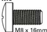 SANUS LLF122 - TV Screws - 4