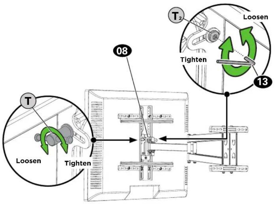 T Loosen Tighten 08 T2 Loosen Tighten 13