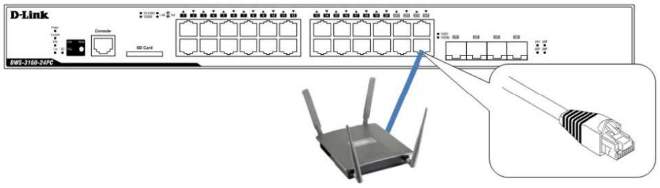 D-LINK DWS-3160-24TC - Switch to an Access Point directly - 1