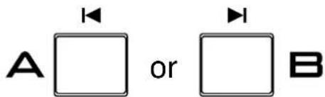 A □ or □ B