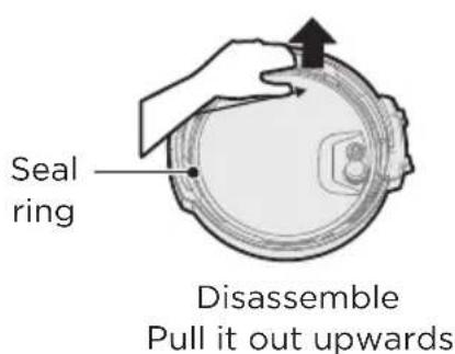 Seal ring Disassemble Pull it out upwards