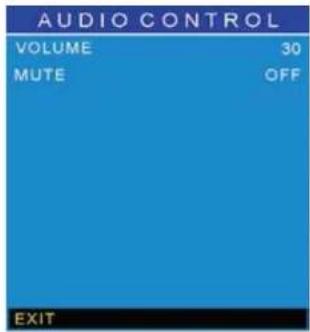 AUDIO CONTROL VOLUME 30 MUTE OFF EXIT
