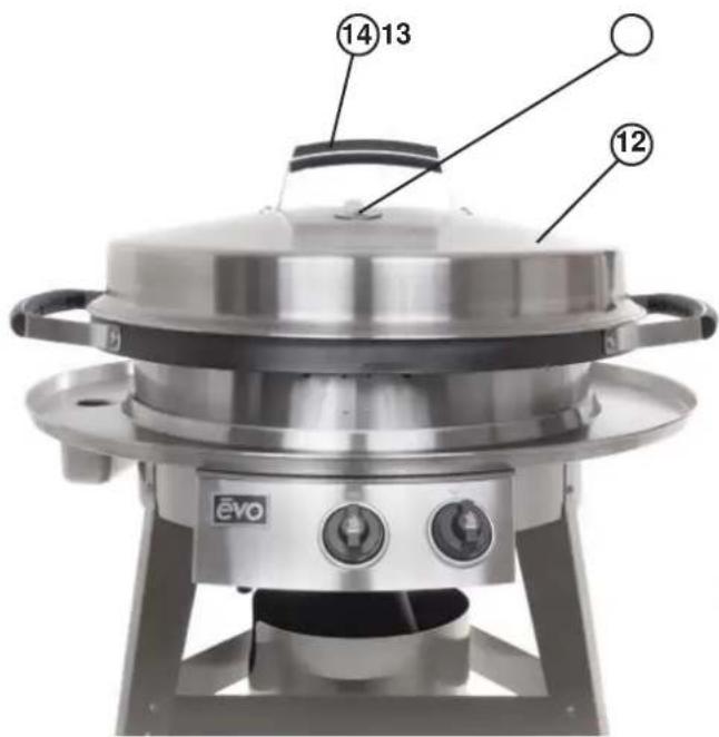 EVO 10-0021-NG - Top of Grill - 1