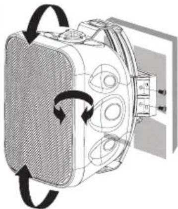 Taga Harmony TOS-315 - TOS using U mounting bracket with horizontal and vertical regulation: - 6