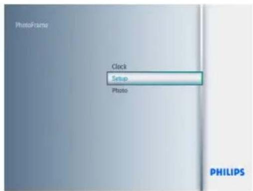 PhotoFrame Clock Setup Photo PHILIPS