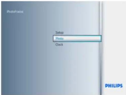 PhotoFrame Setup Photo Clock PHILIPS
