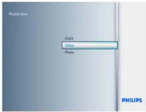 Photo frames Clock Setup Photo PHILIPS
