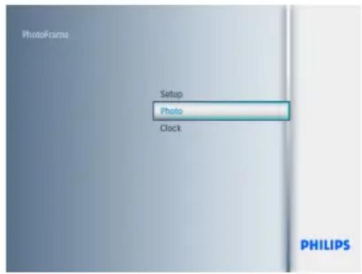 PhotoFrame Setup Photo Clock PHILIPS