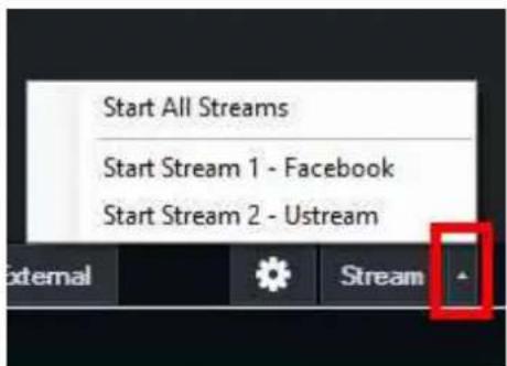 Start All Streams Start Stream 1 - Facebook Start Stream 2 - Ustream