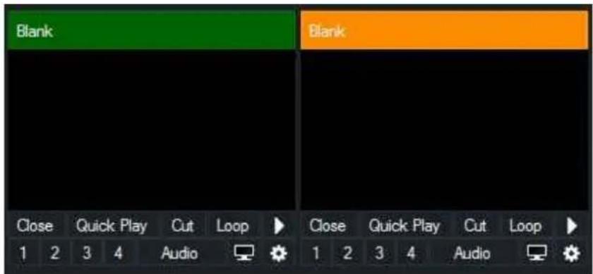 Blank Blank Close Quick Play Cut Loop ▶ Close Quick Play Cut Loop ▶ 1 2 3 4 Audio 1 2 3 4 Audio