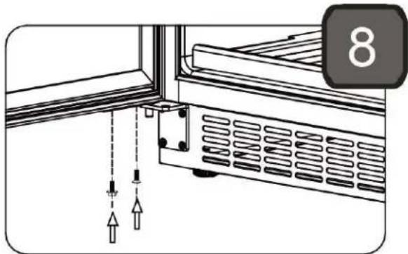 BAUMATIC BWCDZ150SS1 - Reverse the door swing - 7