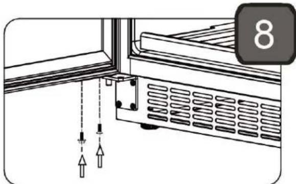 BAUMATIC BWCSZ150GL1 - Reverse the door swing - 7