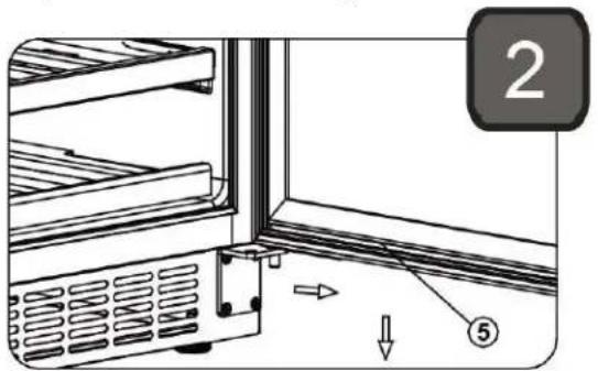 BAUMATIC BWCSZ150GL1 - Reverse the door swing - 2