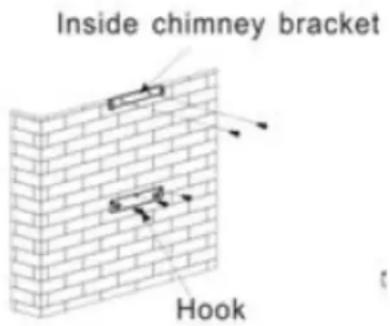 Inside chimney bracket Hook