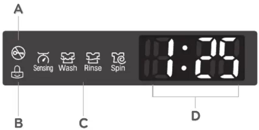 LG WT7050CV - TIME AND STATUS DISPLAY - 1