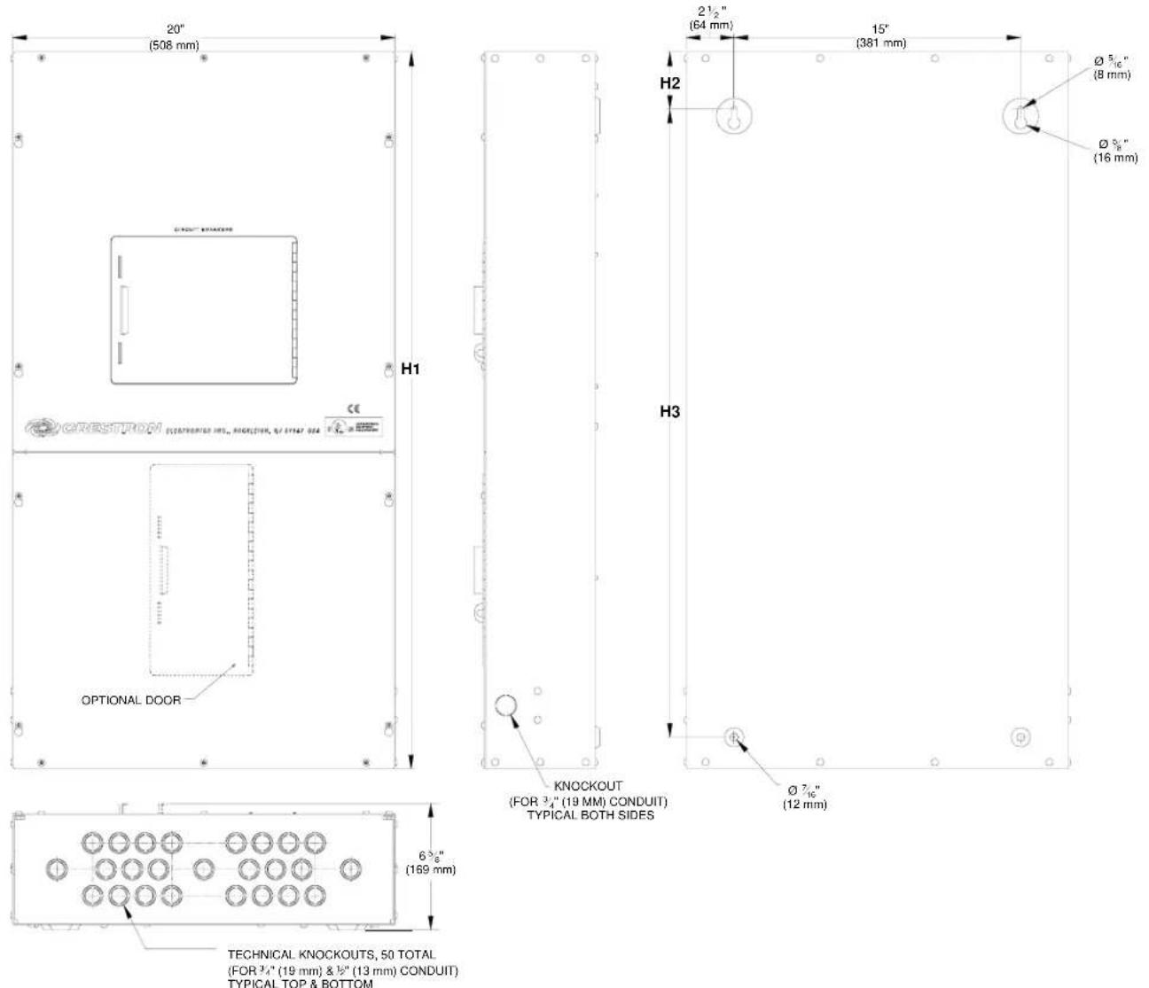 Crestron GLXP-SW16 - Physical Description - 1