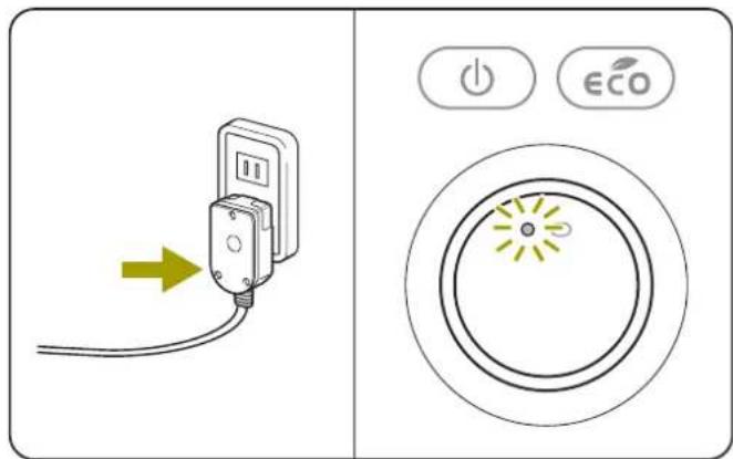 DELONGHI RHJ35M1015 - ① 電源プラグをコンセントに差し込む - 1
